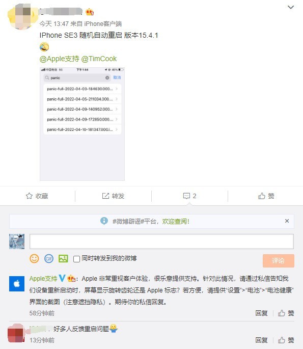 泗阳苹果13维修分享iPhone SE 3重启死机怎么办 